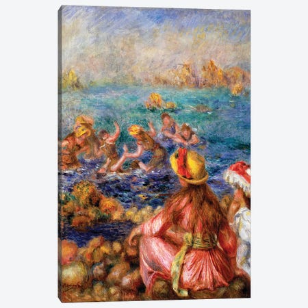 The Bathers, 1892  Canvas Print #BMN10949} by Pierre Auguste Renoir Canvas Wall Art
