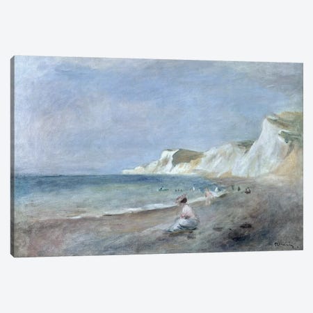 The Beach at Varangeville, c.1880  Canvas Print #BMN10950} by Pierre-Auguste Renoir Canvas Art Print