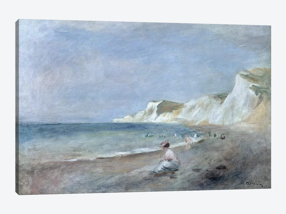 The Beach at Varangeville, c.1880  by Pierre Auguste Renoir 1-piece Canvas Print