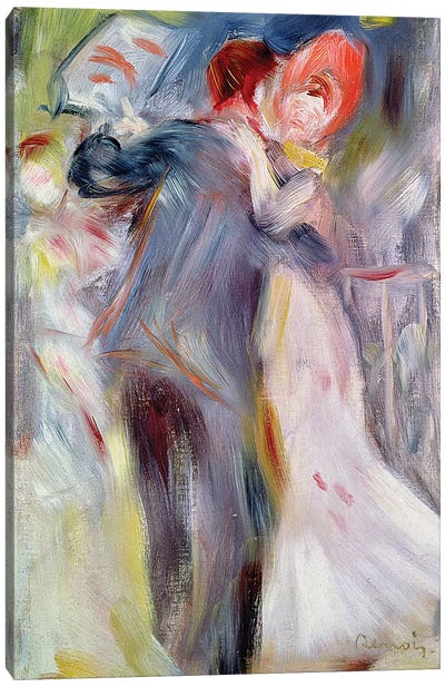 The Dance in the Country, c.1882-3  Canvas Art Print - Pierre Auguste Renoir