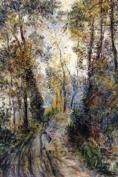 Impressionism: The Forest Path, 1871  by Pierre-Auguste Renoir