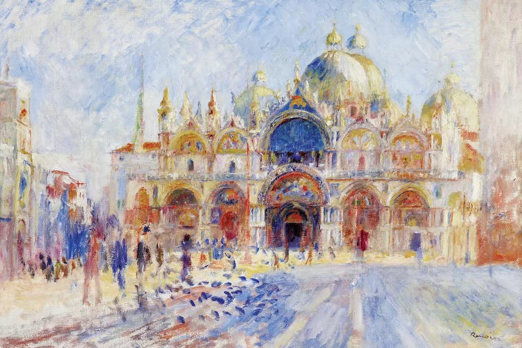 The Piazza San Marco, Venice, 1881  by Pierre-Auguste Renoir wall art