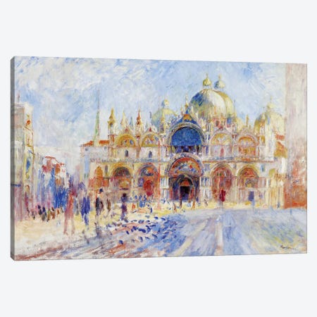 The Piazza San Marco, Venice, 1881  Canvas Print #BMN10957} by Pierre-Auguste Renoir Canvas Wall Art