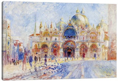 The Piazza San Marco, Venice, 1881  Canvas Art Print - Pierre Auguste Renoir