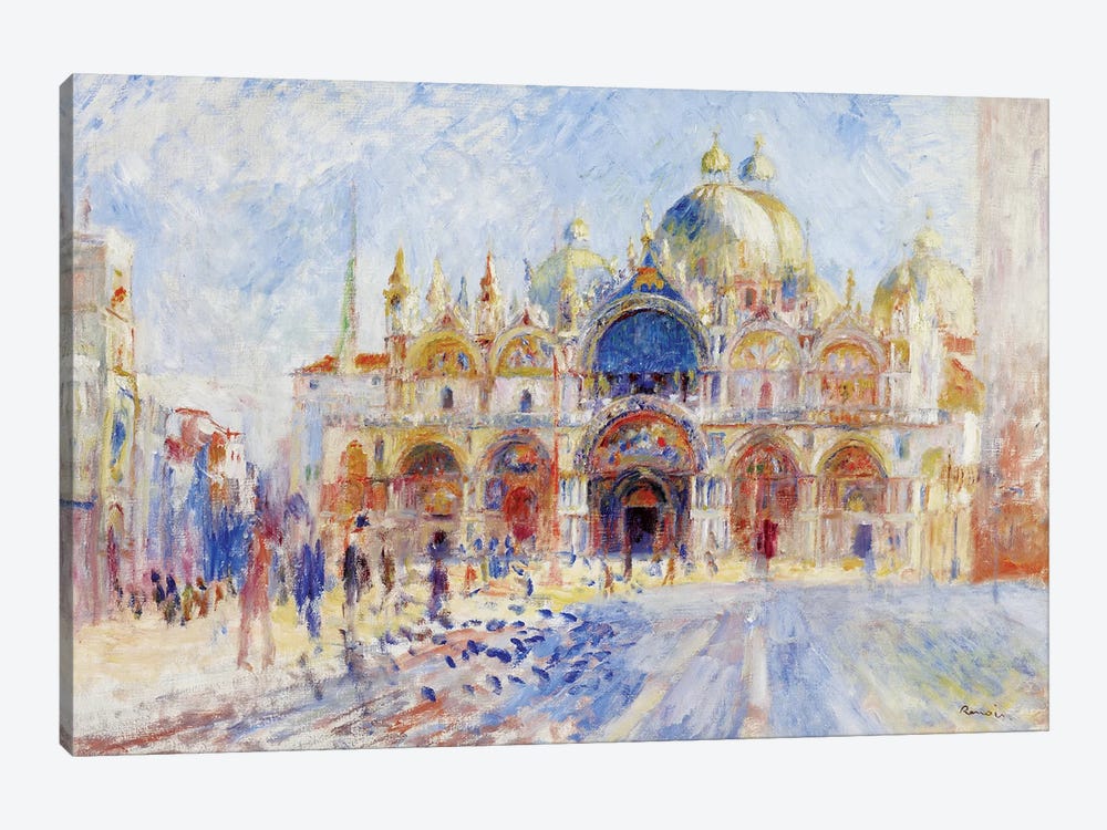 The Piazza San Marco, Venice, 1881  by Pierre Auguste Renoir 1-piece Canvas Art
