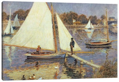 The Seine at Argenteuil, 1874  Canvas Art Print - Pierre Auguste Renoir