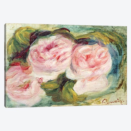 The Three Roses Canvas Print #BMN10963} by Pierre-Auguste Renoir Canvas Wall Art