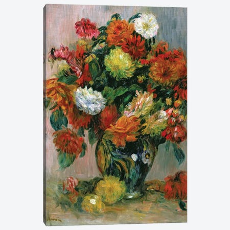 Vase of Flowers, c.1884  Canvas Print #BMN10966} by Pierre Auguste Renoir Canvas Print