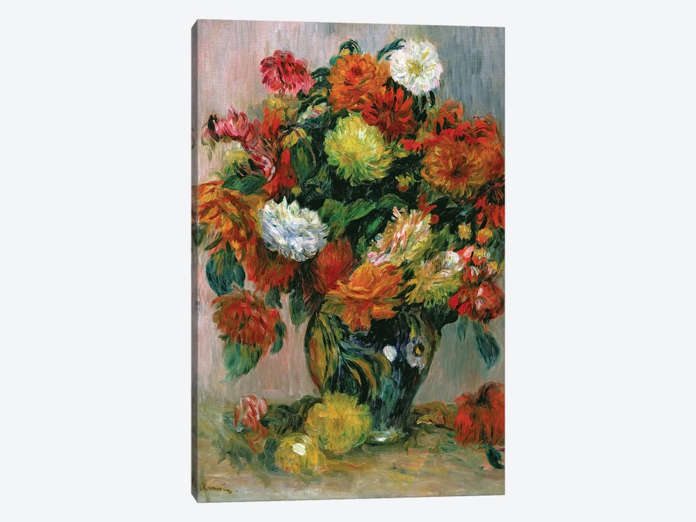 Vase of Flowers, c.1884  by Pierre Auguste Renoir 1-piece Canvas Wall Art