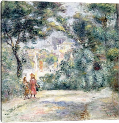 View of Sacre-Coeur, 1905  Canvas Art Print - Pierre Auguste Renoir