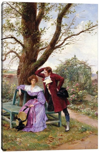 Flirtation Canvas Art Print