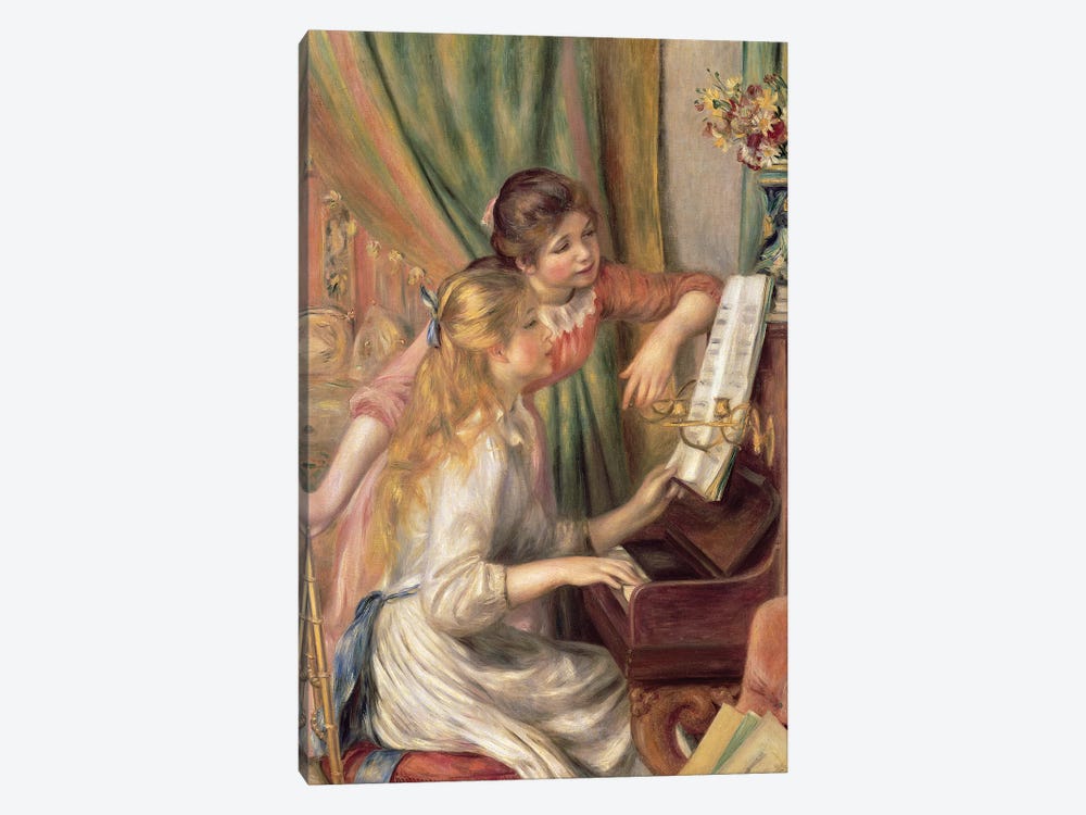 Young Girls at the Piano, 1892  by Pierre Auguste Renoir 1-piece Canvas Print