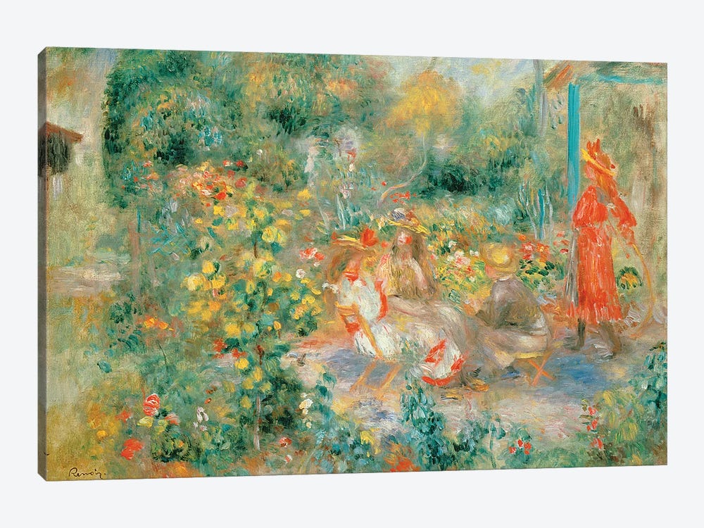 Young Girls in the Garden at Montmartre, 1893-95 1-piece Canvas Artwork