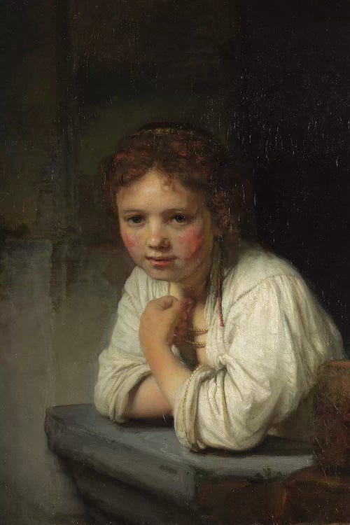 Girl at a Window, 1645  by Rembrandt van Rijn wall art