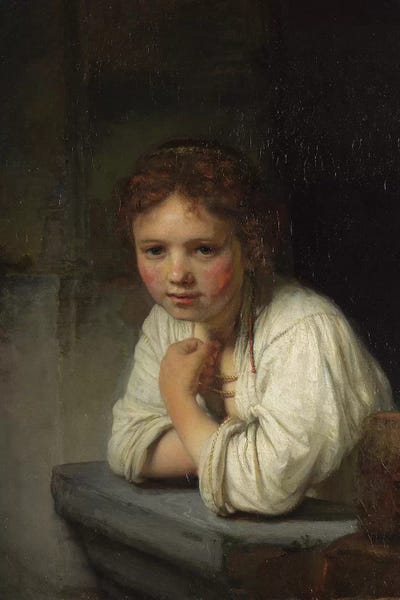 Baroque: Girl at a Window, 1645  by Rembrandt van Rijn