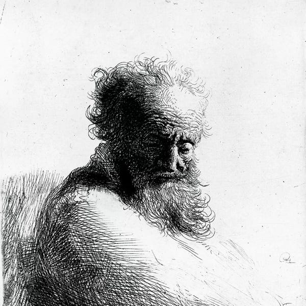 Baroque: Head of an old man, 1631  by Rembrandt van Rijn