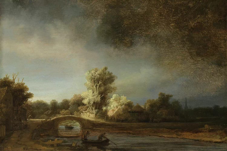 Landscape with a Stone Bridge, c.1638  by Rembrandt van Rijn wall art