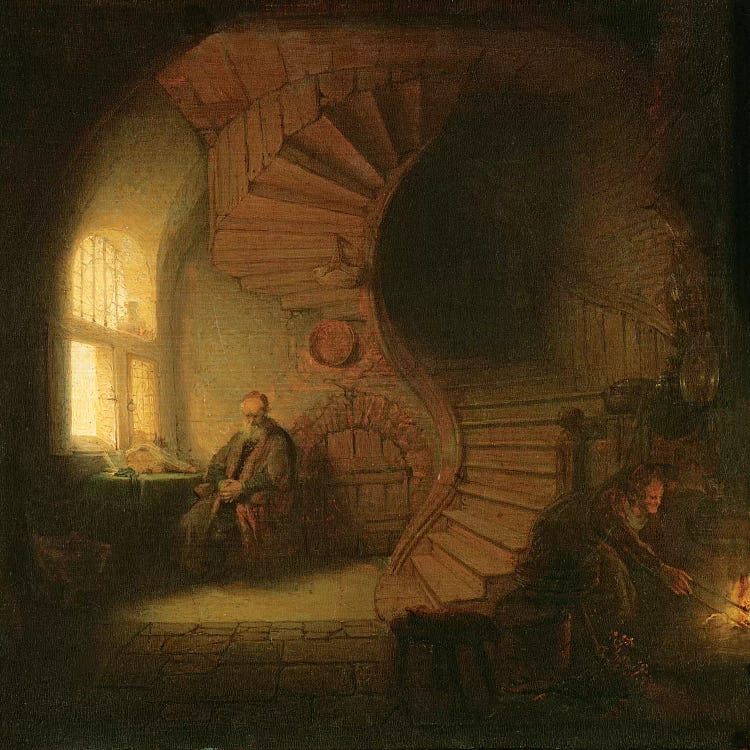 Philosopher in Meditation, 1632  by Rembrandt van Rijn wall art