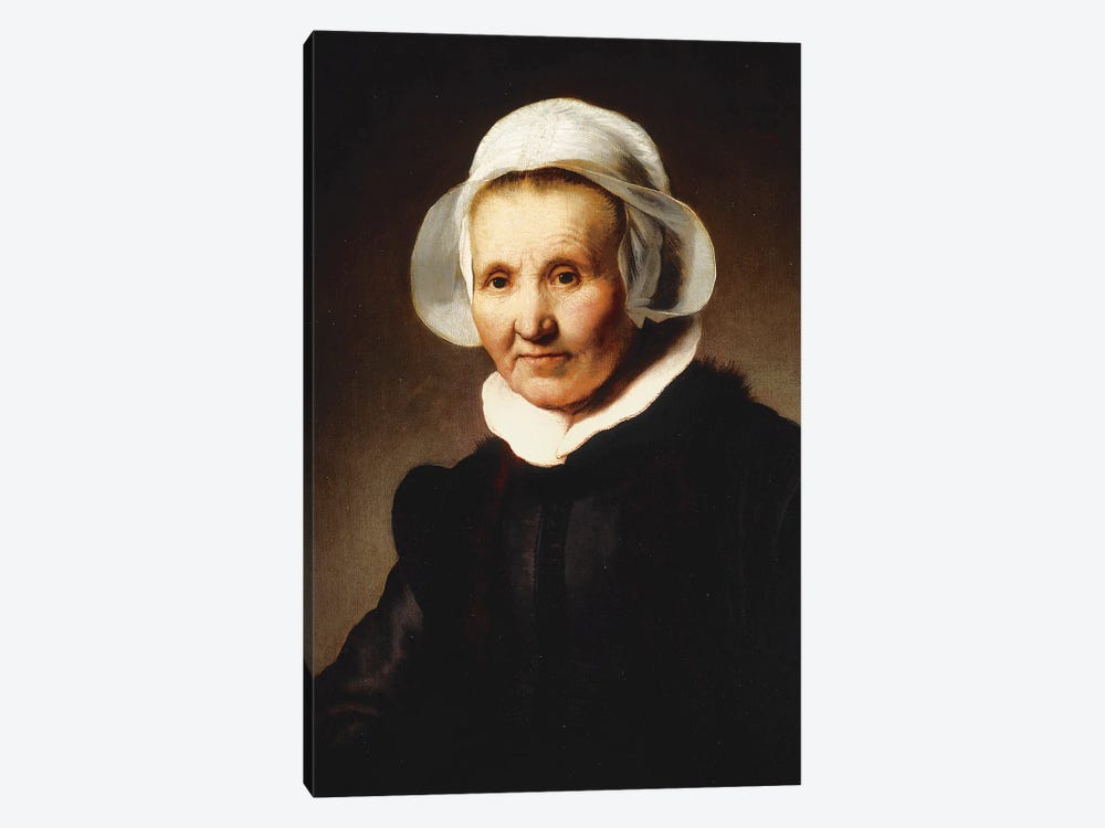 Portrait of a Lady, aged 62, perhaps Aeltje Pietersdr by Rembrandt van Rijn 1-piece Canvas Artwork