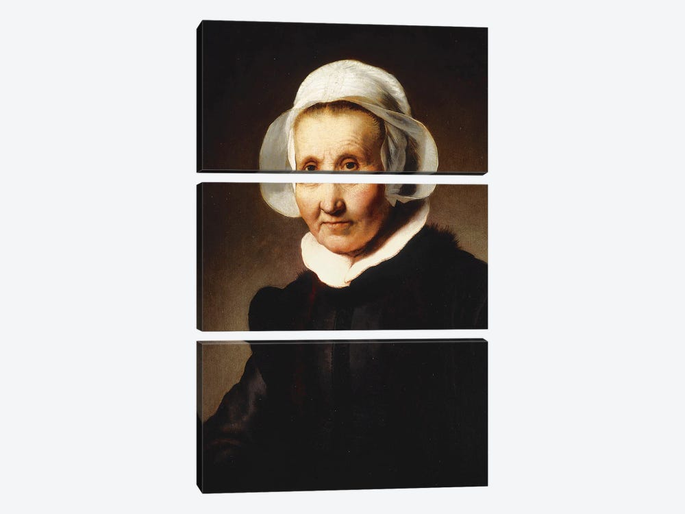 Portrait of a Lady, aged 62, perhaps Aeltje Pietersdr 3-piece Canvas Artwork