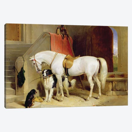 Prince George's Favourites  Canvas Print #BMN11002} by Sir Edwin Landseer Canvas Wall Art