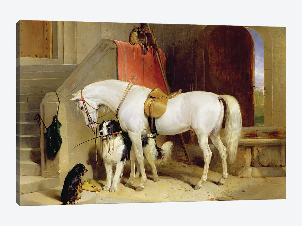 Prince George's Favourites  by Sir Edwin Landseer 1-piece Canvas Art