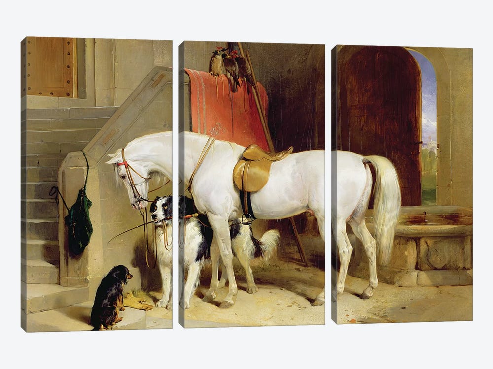 Prince George's Favourites  by Sir Edwin Landseer 3-piece Canvas Wall Art