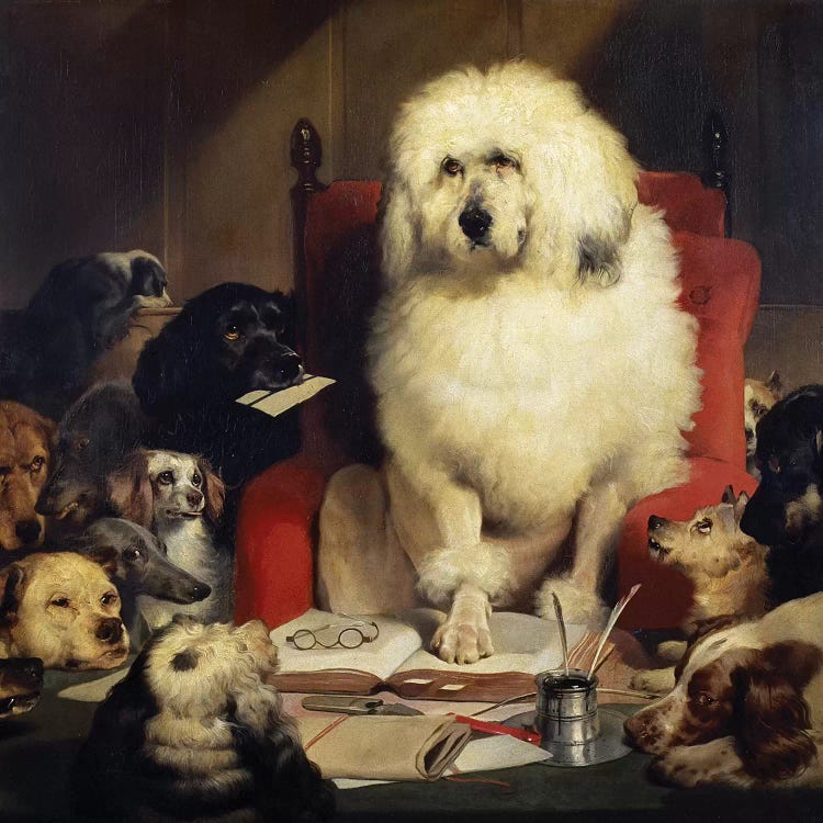 Trial by Jury, or Laying down the Law, c.1840  by Sir Edwin Landseer wall art
