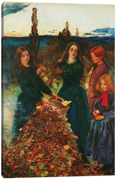 Autumn Leaves, 1856  Canvas Art Print
