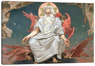 Savaoph, God the Father, 1885-96  Canvas Art Print