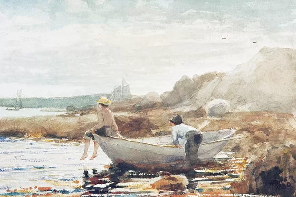 Winslow Homer: Boys on the Beach  by Winslow Homer