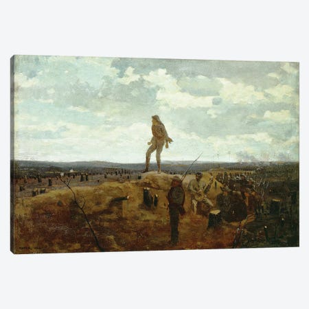 Defiance: Inviting a Shot Before Petersburg, 1864  Canvas Print #BMN11041} by Winslow Homer Canvas Wall Art