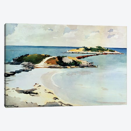 Gallows Island Canvas Print #BMN11043} by Winslow Homer Canvas Artwork