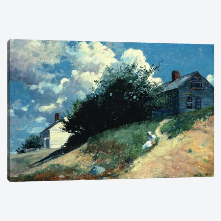 Houses on a Hill, 1879  Canvas Print #BMN11047} by Winslow Homer Canvas Art Print