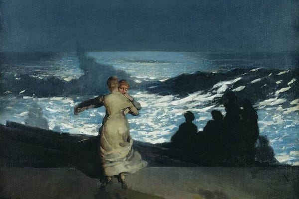 Realism: Summer Night, 1890  by Winslow Homer