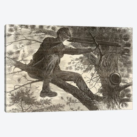The Army of the Potomac, A Sharp-Shooter on Picket Duty Canvas Print #BMN11061} by Winslow Homer Canvas Art