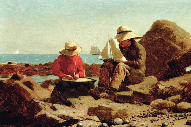 The Boat Builders, 1873  by Winslow Homer wall art