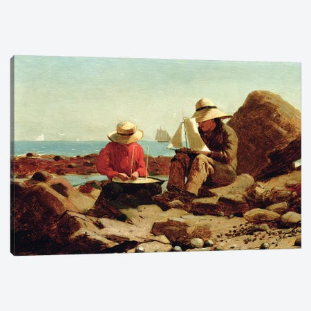 The Boat Builders, 1873  Canvas Print #BMN11062} by Winslow Homer Canvas Art