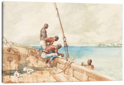 The Conch Divers, 1885  Canvas Art Print