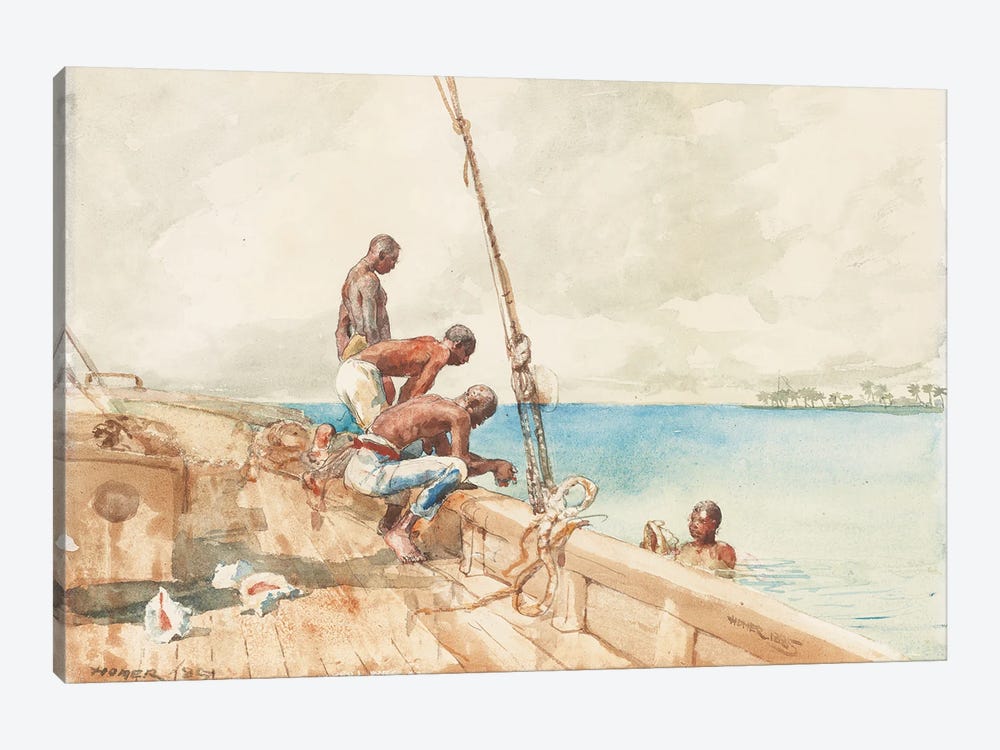The Conch Divers, 1885  1-piece Art Print