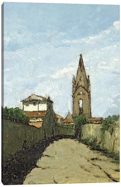 The Village Church, c.1866-70  Canvas Art Print