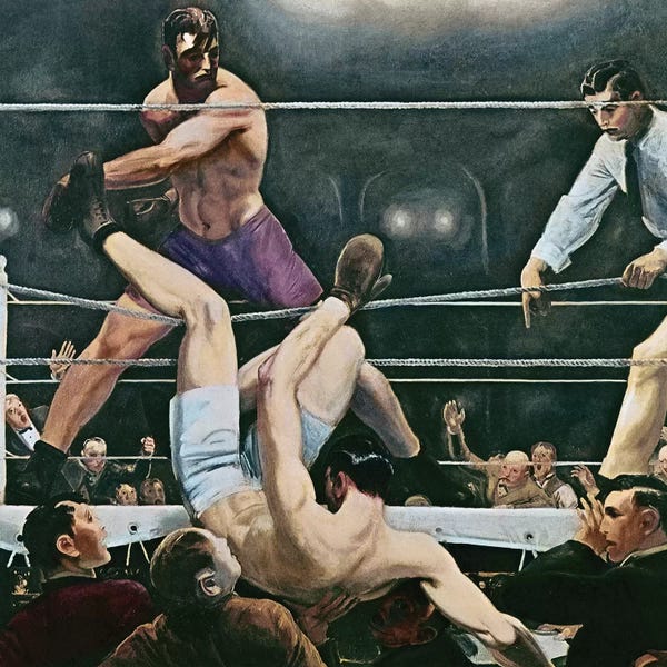 New York City: Dempsey V. Firpo In New York City, 1923, 1924 by George Wesley Bellows