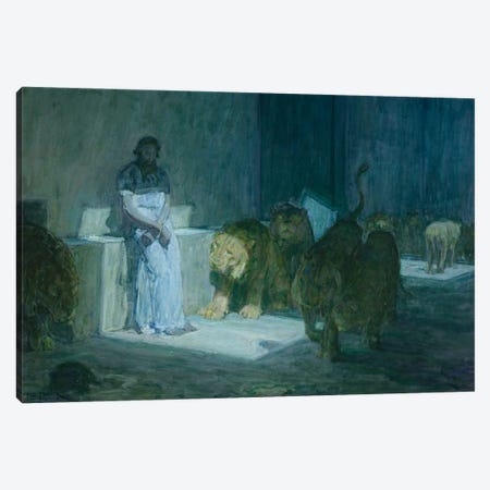Daniel In The Lions' Den, 1907-18 Canvas Print #BMN11080} by Henry Ossawa Tanner Canvas Art