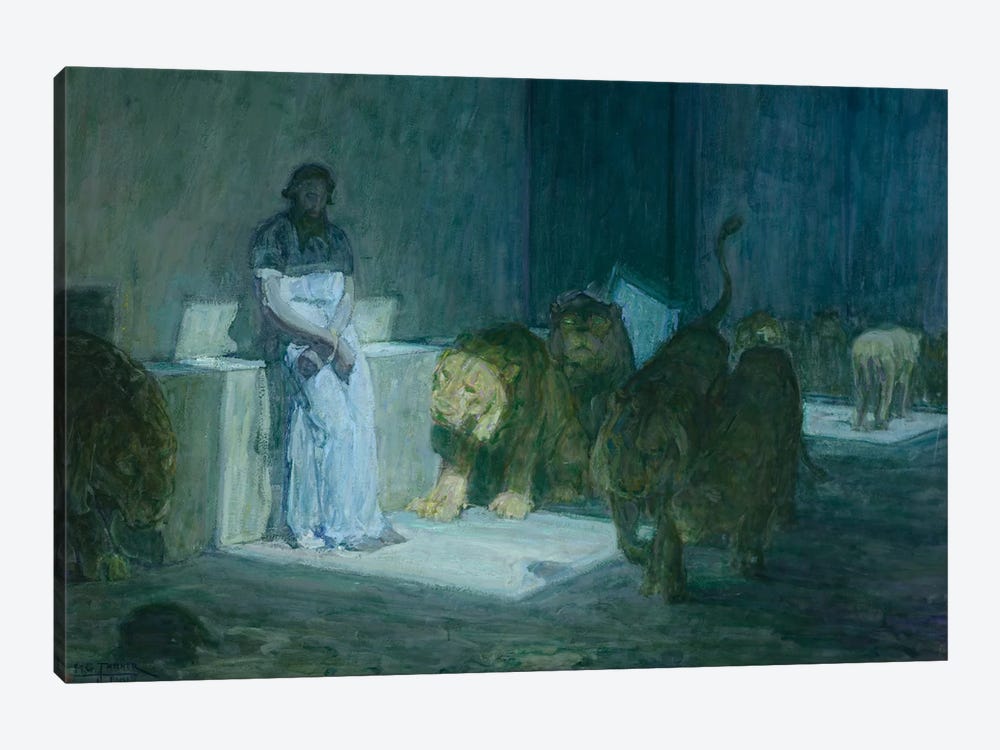 Daniel In The Lions' Den, 1907-18 by Henry Ossawa Tanner 1-piece Canvas Wall Art