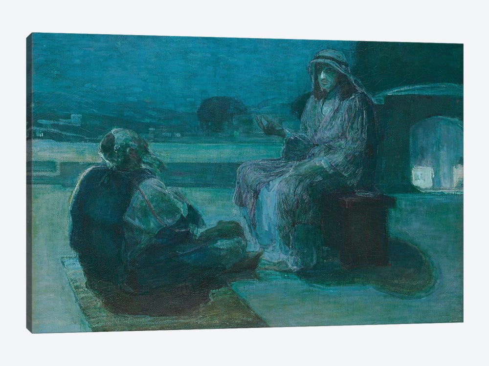 Nicodemus Coming To Christ, 1927 by Henry Ossawa Tanner 1-piece Canvas Print