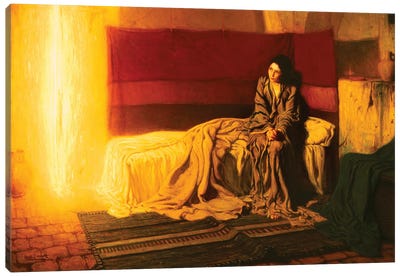 The Annunciation, 1898 Canvas Art Print - Religious Figure Art