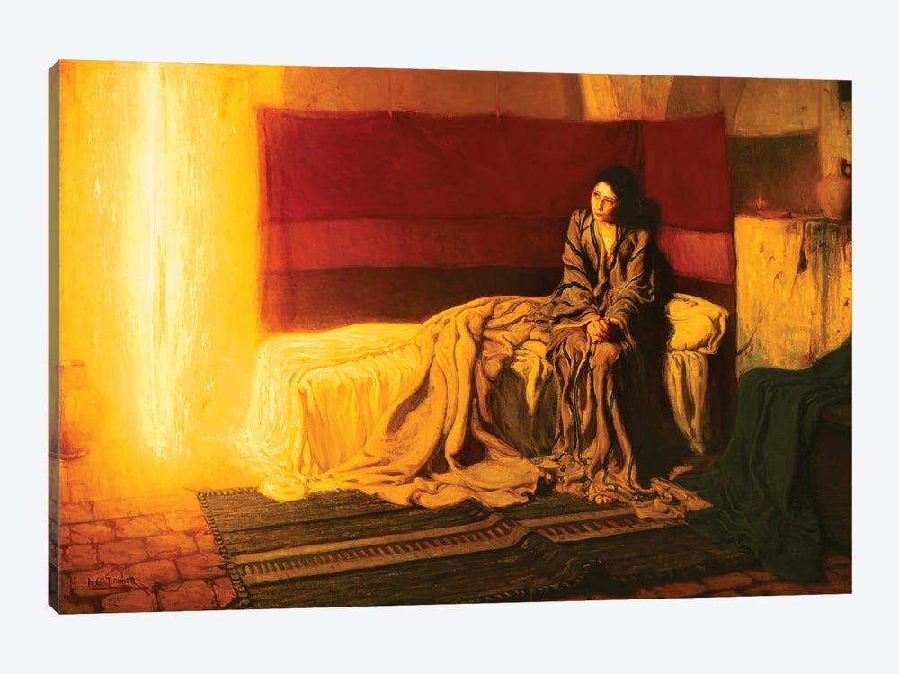 The Annunciation, 1898 by Henry Ossawa Tanner 1-piece Canvas Art Print