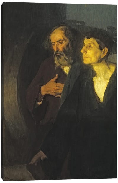 The Two Disciples At The Tomb, C.1906 Canvas Art Print