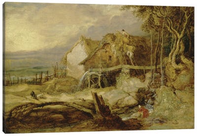 An Overshot Mill, C.1802-07 Canvas Art Print