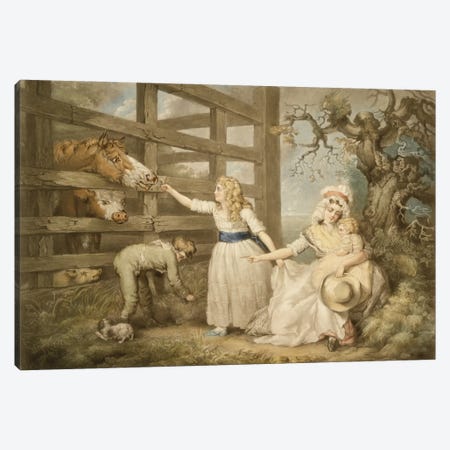 Compassionate Children, Engraved By William Ward 1793 Canvas Print #BMN11114} by James Ward Art Print